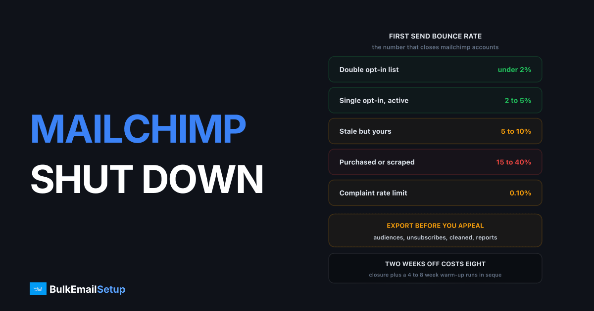 Mailchimp Shut Down My Account - Recovery and Alternatives